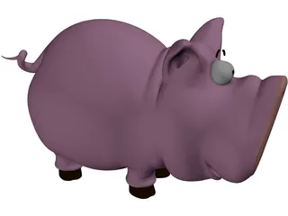 Pig Toy 3D Model preview