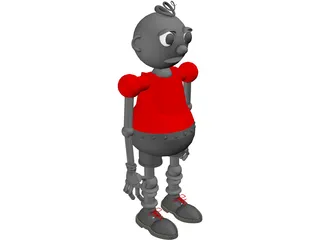 Roboboy Toy 3D Model preview