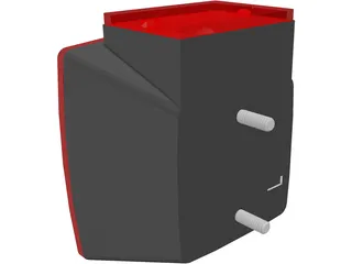 Trailer Tail Light 3D Model preview