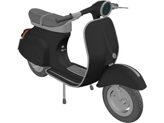 Scooter Vespa 3D Model preview