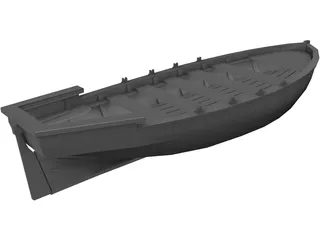 Lifeboat 3D Model preview