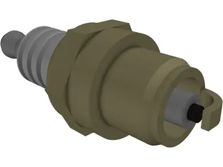 Spark Plug 3D Model preview