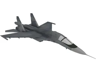Sukhoi Su-34 Fullback 3D Model preview