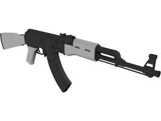 AK-47 3D Model preview