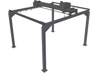Underslung Crane 3D Model preview