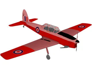 de Havilland Canada DHC-1 Chipmunk 3D Model preview
