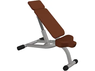 Adjustable Workbench 3D Model preview