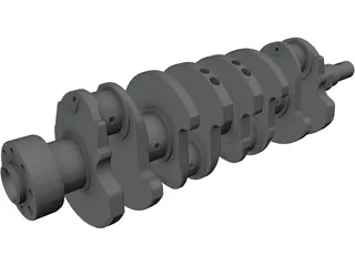 Crankshaft 3D Model preview