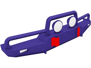 Daihatsu F70 Bumper 3D Model preview