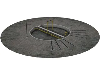 Pit Spinner 3D Model preview