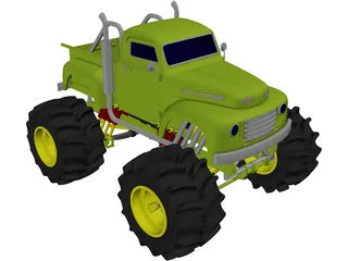Ford Pickup Big Foot Monster 3D Model preview