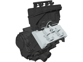Honda CBR600RR Engine 3D Model preview