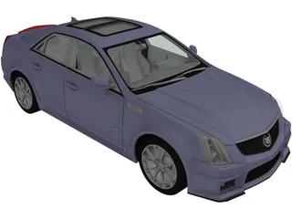 Cadillac CTS-V 3D Model preview