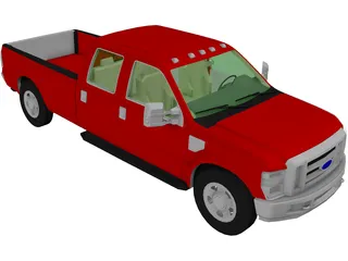 Ford F-350 Pickup (2010) 3D Model preview