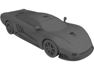 Supercar 3D Model preview