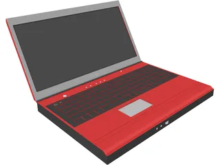Toshiba Laptop 3D Model preview