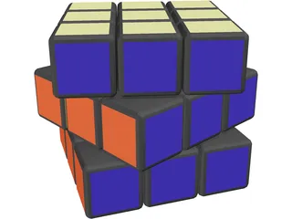 Rubic Cube 3D Model preview
