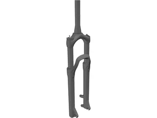650B Suspension Fork 3D Model preview