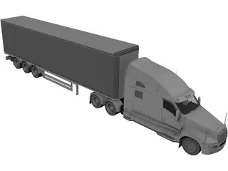 Peterbilt 379 3D Model preview