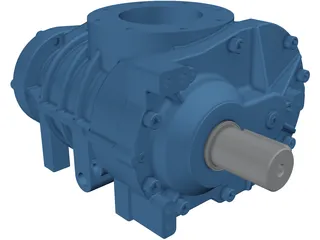 Screw Compressor 3D Model preview