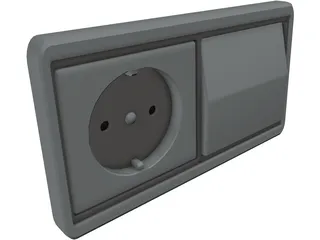 Switch and Plug 3D Model preview