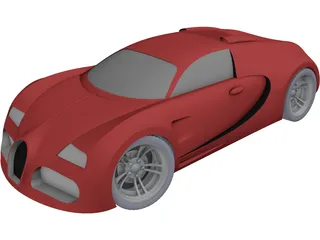 Bugatti Veyron 3D Model preview