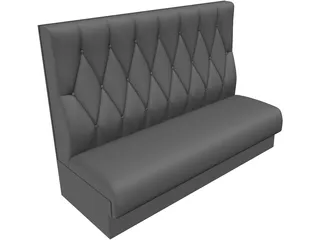 White One Sofa 3D Model preview