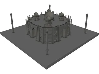 Taj Mahal 3D Model preview