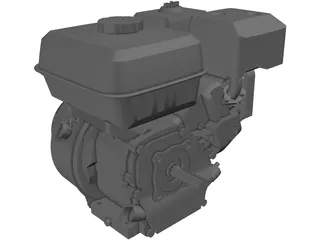 Honda GX200 Engine 3D Model preview