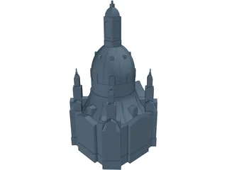 Frauenkirche Dresden 3D Model preview