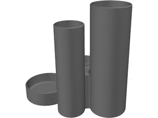 Pen Holder 3D Model preview