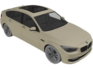 BMW 550i Gran Turismo (2010) 3D Model preview