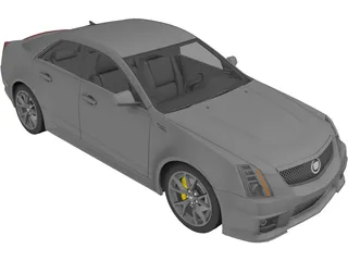 Cadillac CTS-V (2009) 3D Model preview