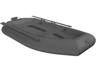 Inflatable Boat 3D Model preview