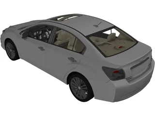 Subaru Impreza (2013) 3D Model preview