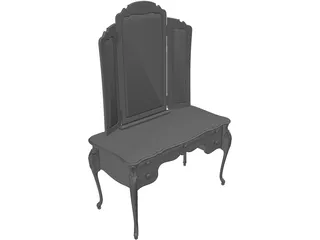 Bathroom Cabinet 3D Model preview