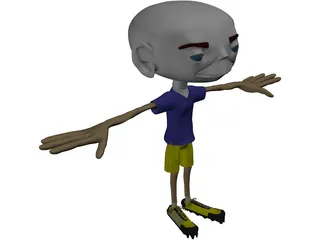 Cartoon Boy 3D Model preview
