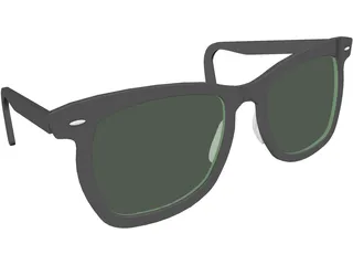Rayban Sun Glasses 3D Model preview