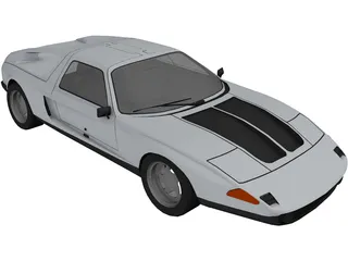 Mercedes-Benz C111-II Concept 3D Model preview