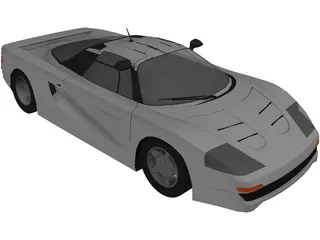 Mercedes-Benz C112 Concept 3D Model preview