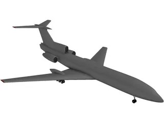 Tupolev Tu-154 3D Model preview