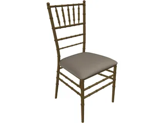 Chiavari Tiffany Chair 3D Model preview