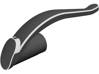 Pen Cap Clip 3D Model preview