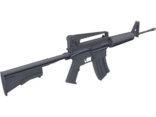 Colt M4A1 Carbine 3D Model preview