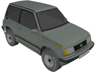Suzuki Vitara 3-doors (1989) 3D Model preview