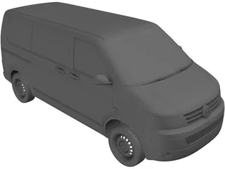 Volkswagen Transporter T5 (2012) 3D Model preview