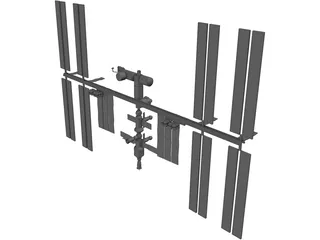 International Space Station 3D Model preview