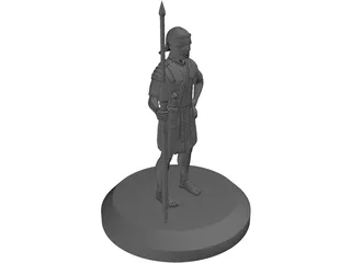 Roman Soldier Pilum Spear 3D Model preview