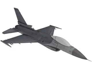 F-16C Fighting Falcon 3D Model preview