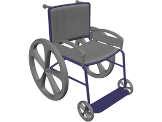 Wheelchair 3D Model preview